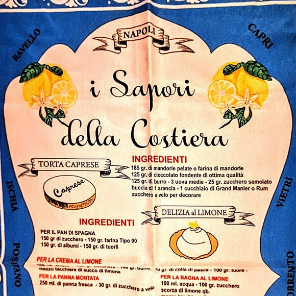 Italian Flavors of the Coast Dish Tea Towel 21”x31” - Picture 3 of 4